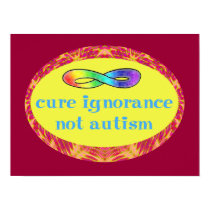 Cure Ignorance Not Autism Poster