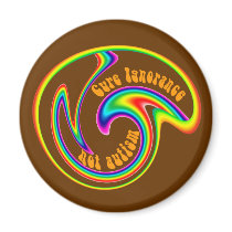 Cure Ignorance Swirl Magnets