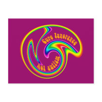 Cure Ignorance Swirl Postcards
