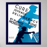 Cure Juvenile Delinquency in the Slums Print