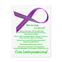 Cure Leiomyosarcoma Postcard