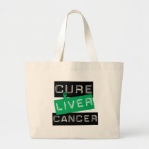Cure Liver Cancer Tote Bags