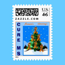 CURE MS XMAS POSTAGE stamps