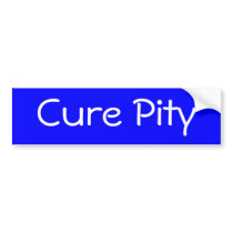 Cure Pity bumper stickers