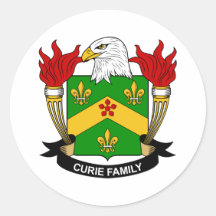 Curie Family Crest Sticker