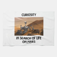 Curiosity In Search Of Life On Mars Martian Rover Towel