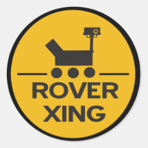 Curiosity Rover Xing Sticker