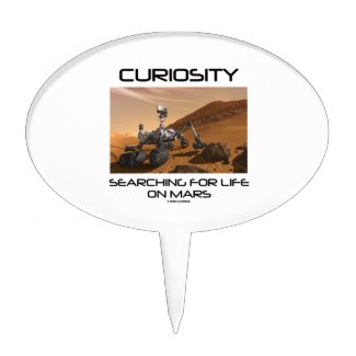Curiosity Searching For Life On Mars (Mars Rover) Cake Picks