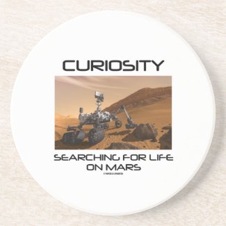 Curiosity Searching For Life On Mars (Mars Rover) Beverage Coasters