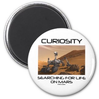 Curiosity Searching For Life On Mars (Mars Rover) Magnets
