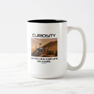 Curiosity Searching For Life On Mars (Mars Rover) Coffee Mugs