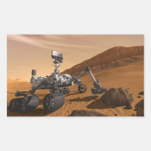 Curiosity: The Next Mars Rover Rectangle Sticker