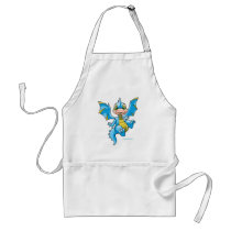 Curious blue Scorchio aprons