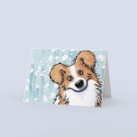 Curious Border Collie Greeting Card