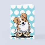 Curious Border Collie Greeting Card