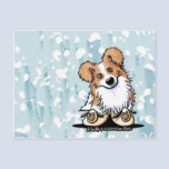 Curious Border Collie Postcard