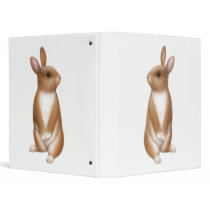 Curious Bunny Rabbit Avery Binder