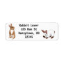 Curious Bunny Rabbit Label
