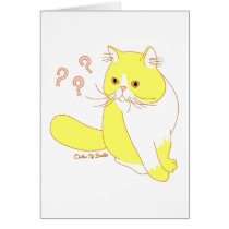 Curious Cat Doodle Art Card by oodlesdoodles Curious Cat Doodle Art Card