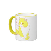 Curious Cat Doodle Art Mug by oodlesdoodles Curious Cat Doodle Art Mug