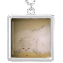 Curious Cat Necklace