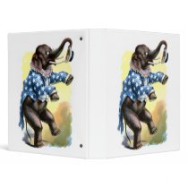 Curious Creatures - Elephant Vinyl Binder