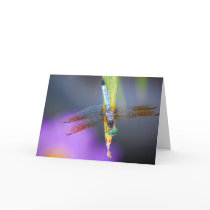 Curious Dragonfly Poem - card