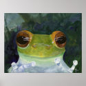 Curious Frog Art Print