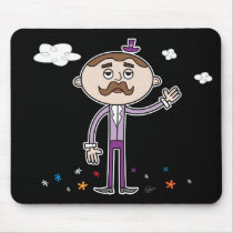 Curious Gentleman - Mouse Pad mousepads
