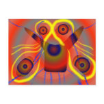 Curious lion dog postcards
