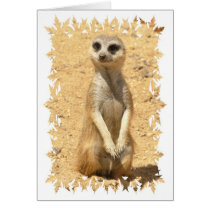 Curious Meerkat Greeting Card