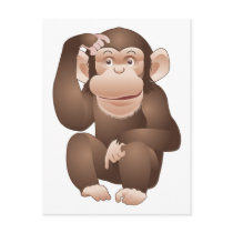 Curious Monkey Post Card