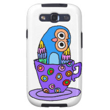 Curious Owl in a Teacup Galaxy S3 Case