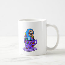 Curious Owl in a Teacup Mugs