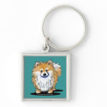 Curious Pomeranian Key Chains