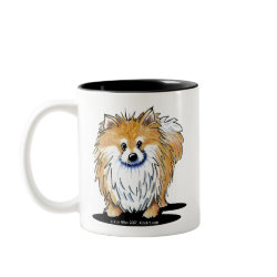 Curious Pomeranian mug