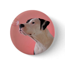 Curious pup pinback buttons