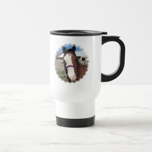 Curious Quarter Horse Plastic Travel Mug