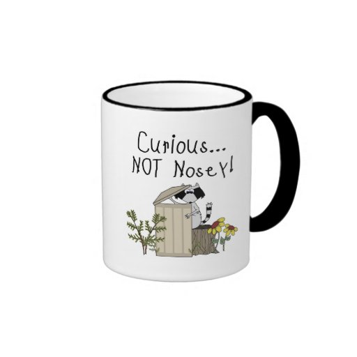 Curious Raccoon Coffee Mug