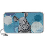 Curious Rhinoceros Dotted Speaker