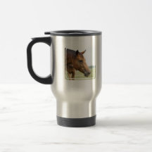 Curious Thoroughbred Travel Mug