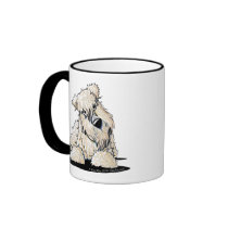 Curious Wheaten Terrier Mug mugs