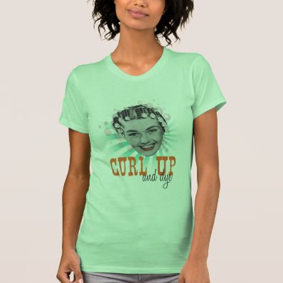 Curl Up and Dye Ladies Lime Shirt