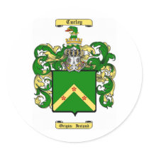 curley round sticker