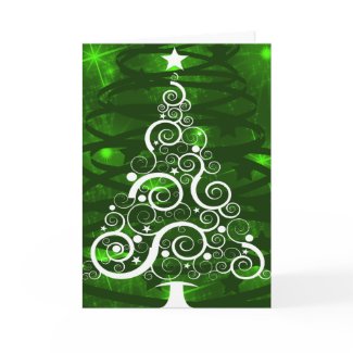 Curley Tree Card card