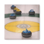 Curling action magnets