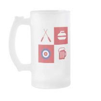 Curling beer mug