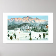 Curling in Switzerland Posters