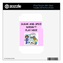 curling iPod touch 4G decals