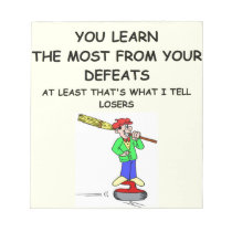 curling notepads